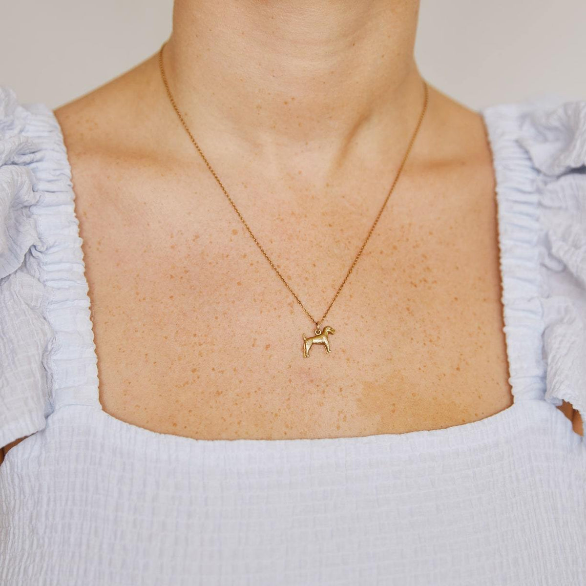 Vintage Dog Terrier Charm for Women