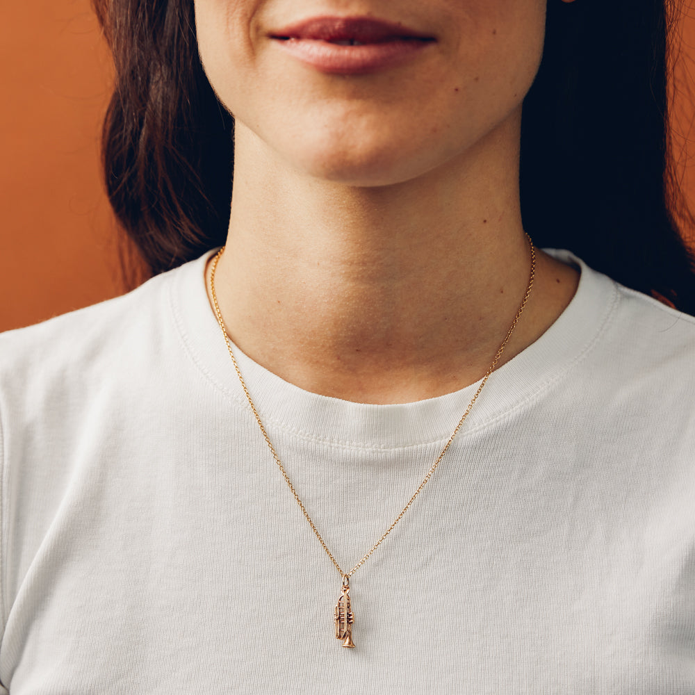 Vintage Trumpet Charm for Women