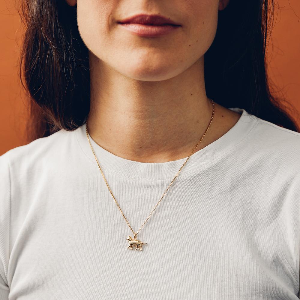 Vintage Walking Cat Charm for Women