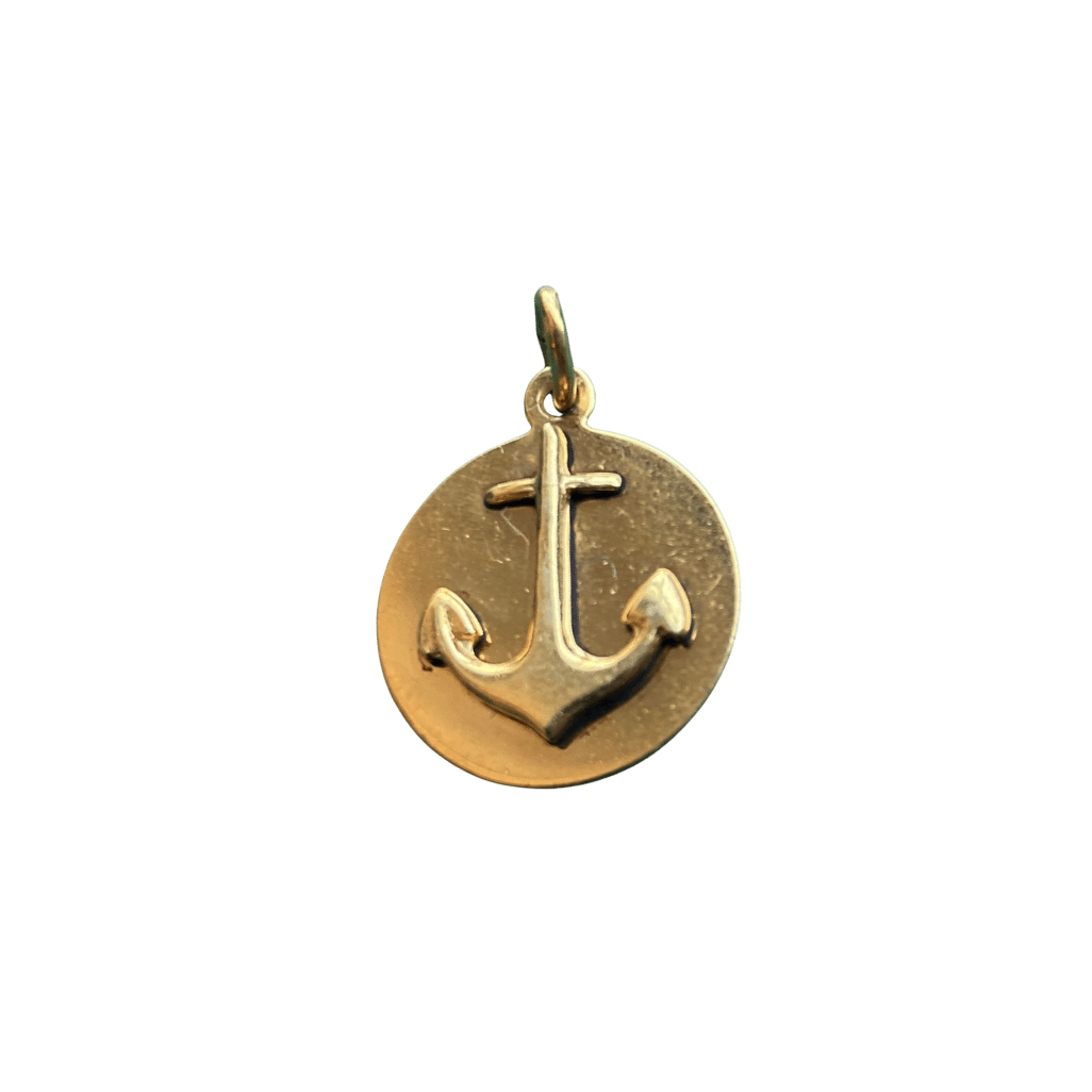 Vintage Circle Anchor Charm by Fewer Finer