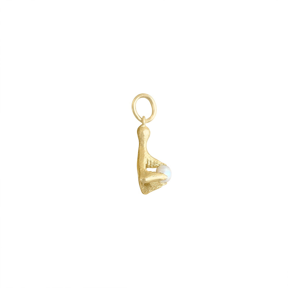 Vintage Claw with Pearl Charm by Fewer Finer