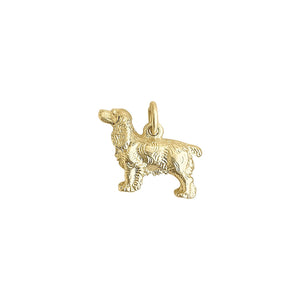 Vintage Gold Cocker Spaniel Charm by Fewer Finer
