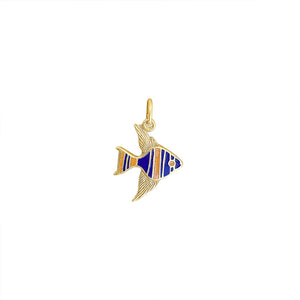 Vintage Colorful Fish Charm by Fewer Finer