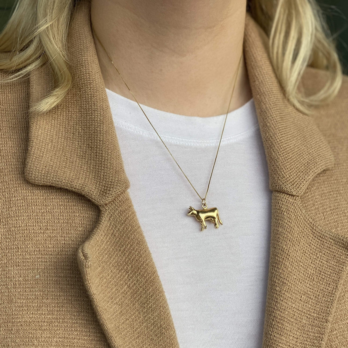 Vintage Cow Charm for Women