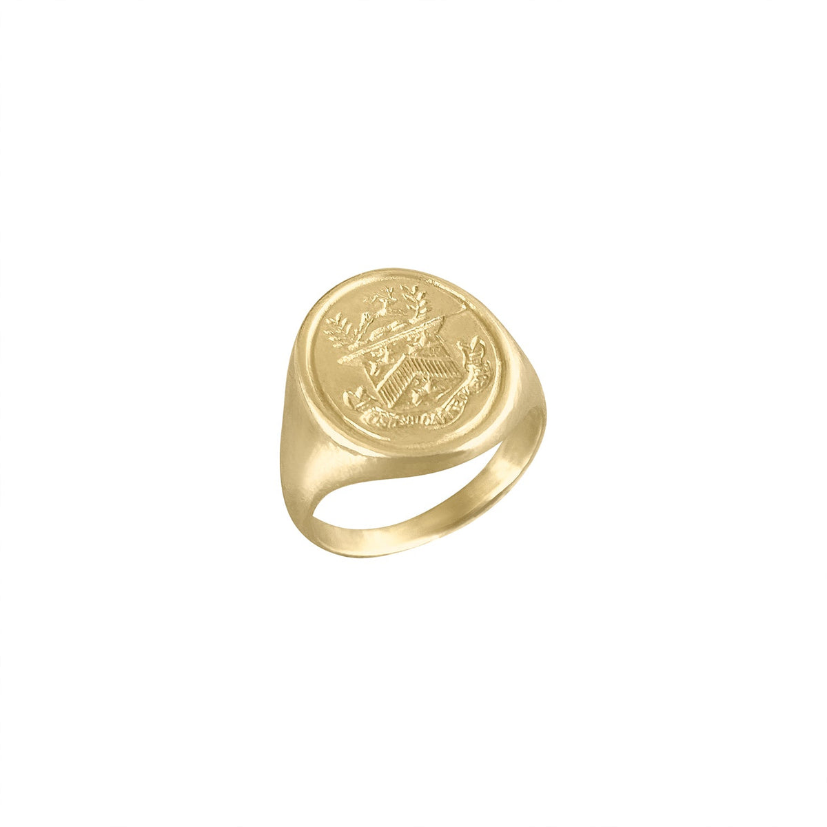 Vintage Deer Signet Ring by Fewer Finer
