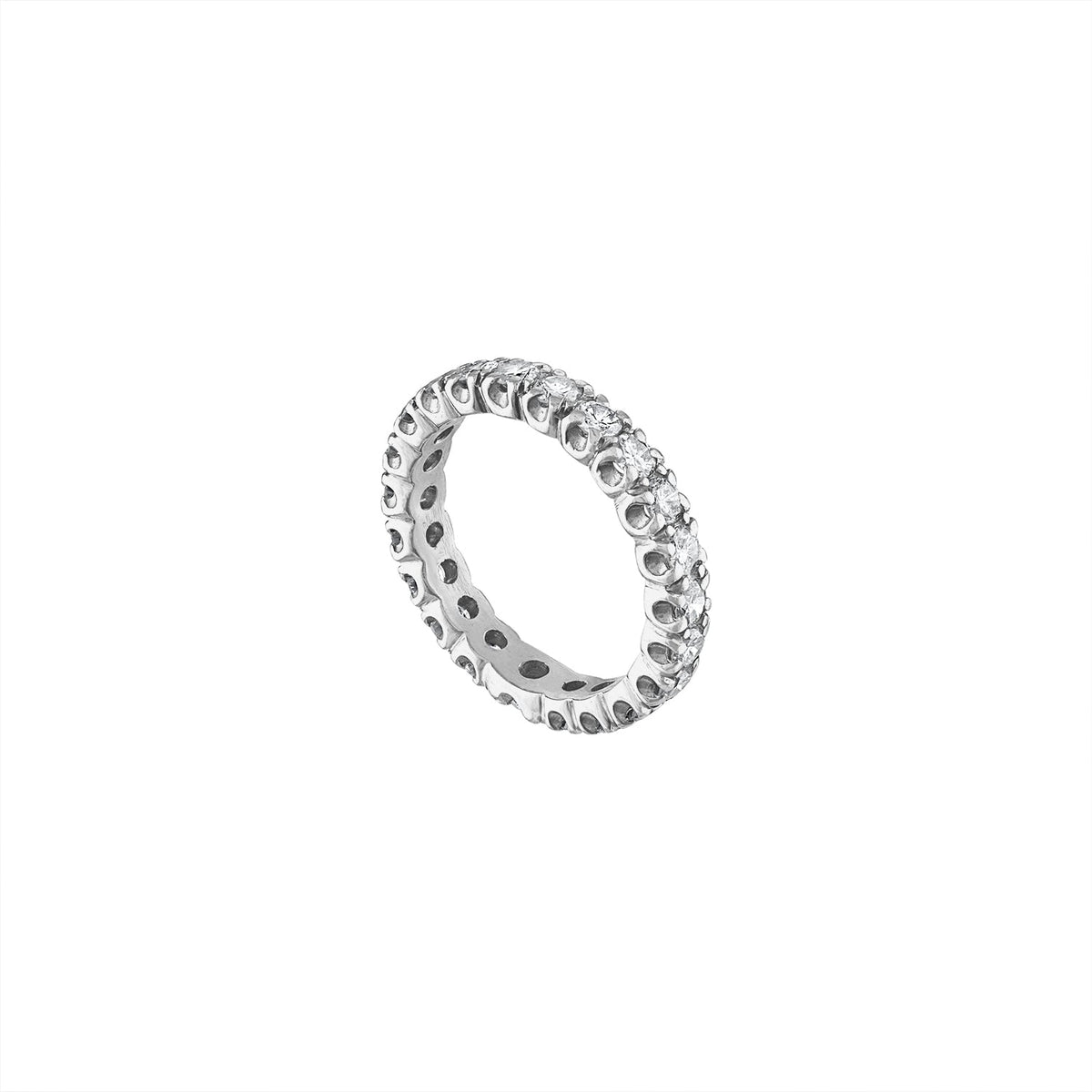 Vintage Platinum Eternity Band by Fewer Finer