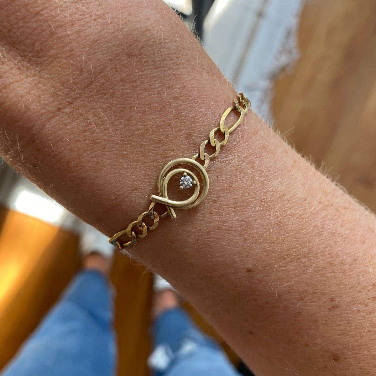 Vintage Diamond Shaped Bracelet for Women