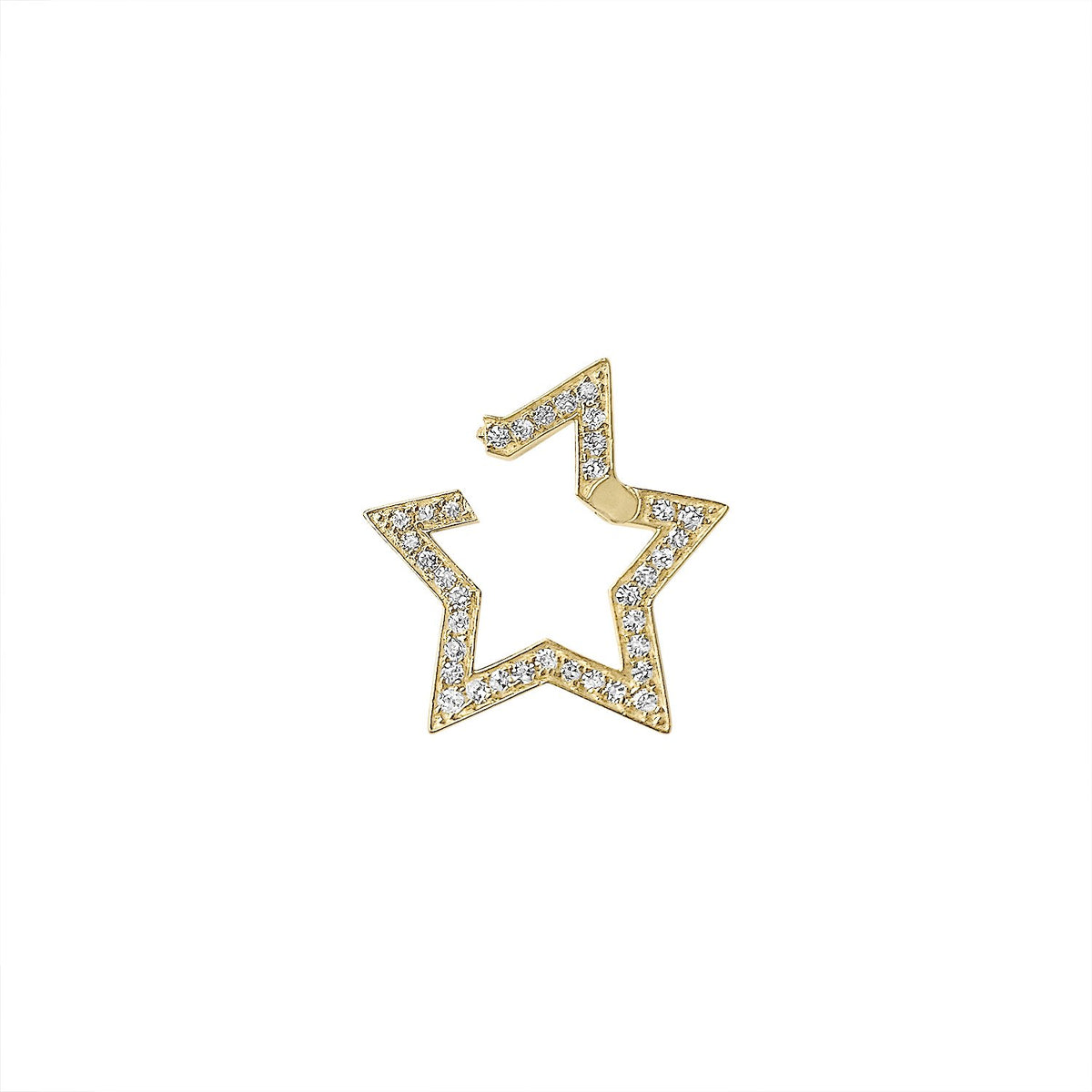 Vintage Diamond Star Clasp by Fewer Finer