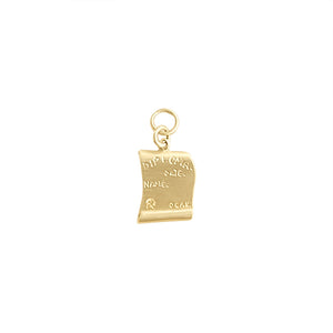 Vintage Diploma Charm by Fewer Finer