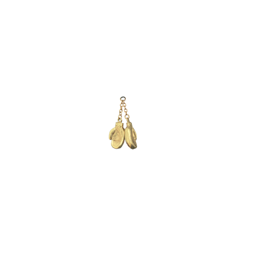 Vintage Double Boxing Gloves Charm for Women