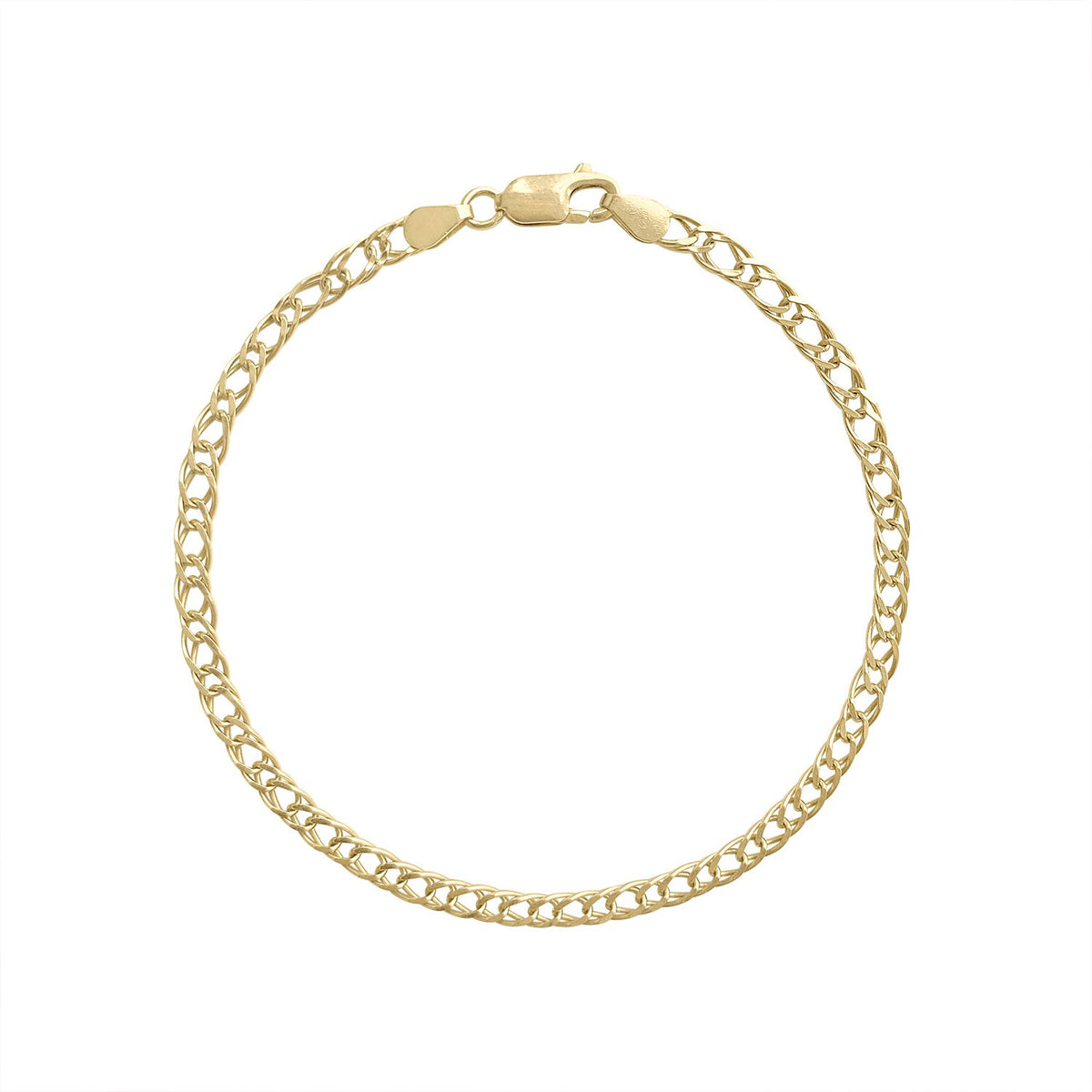 Vintage Double Braided Chain Bracelet by Fewer Finer