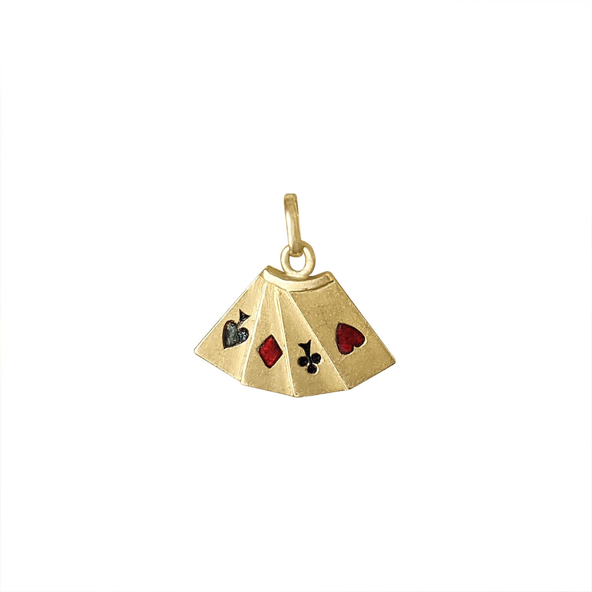 Vintage Enamel Card Suit Charm by Fewer Finer