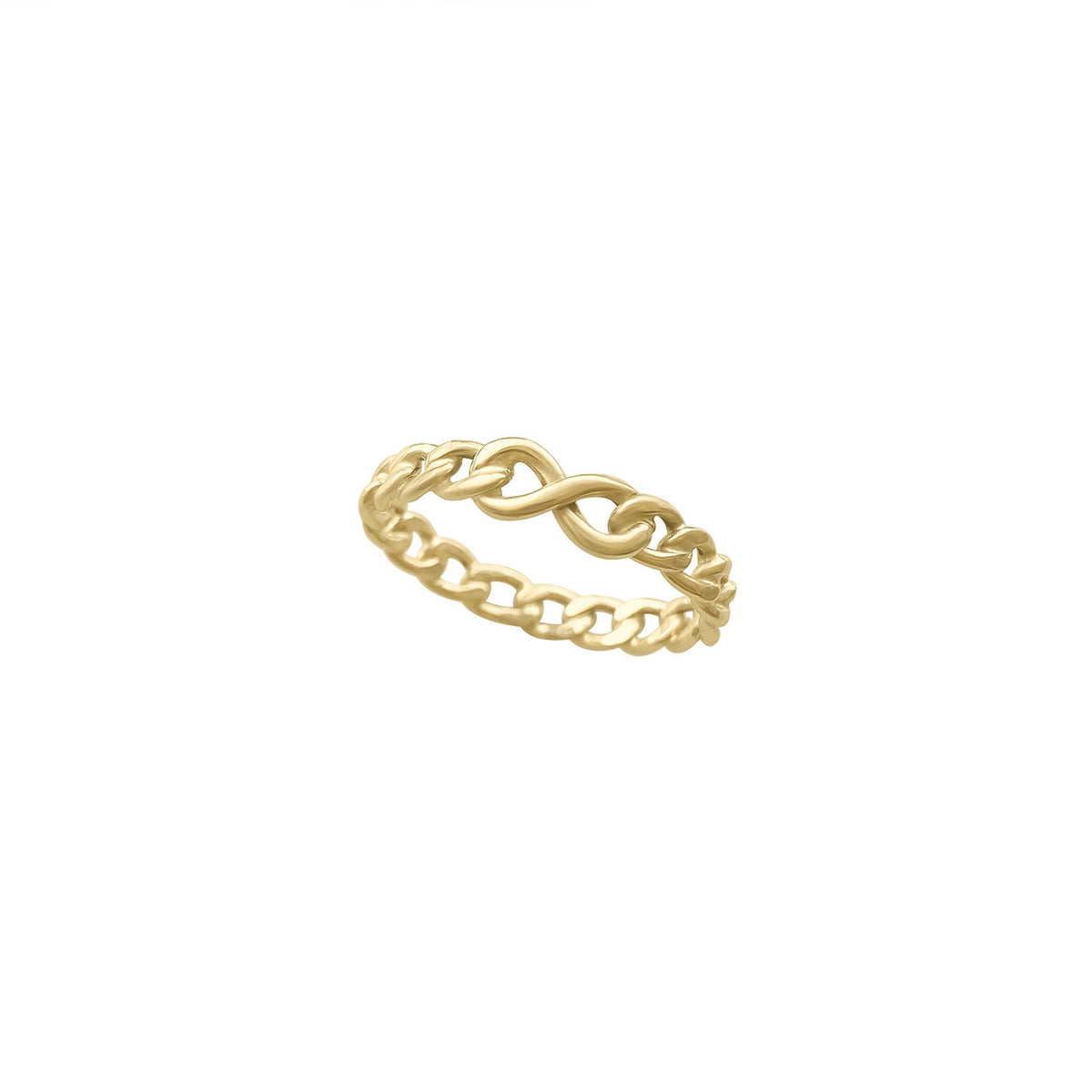 Vintage Eternity Stiff Chain Ring by Fewer Finer