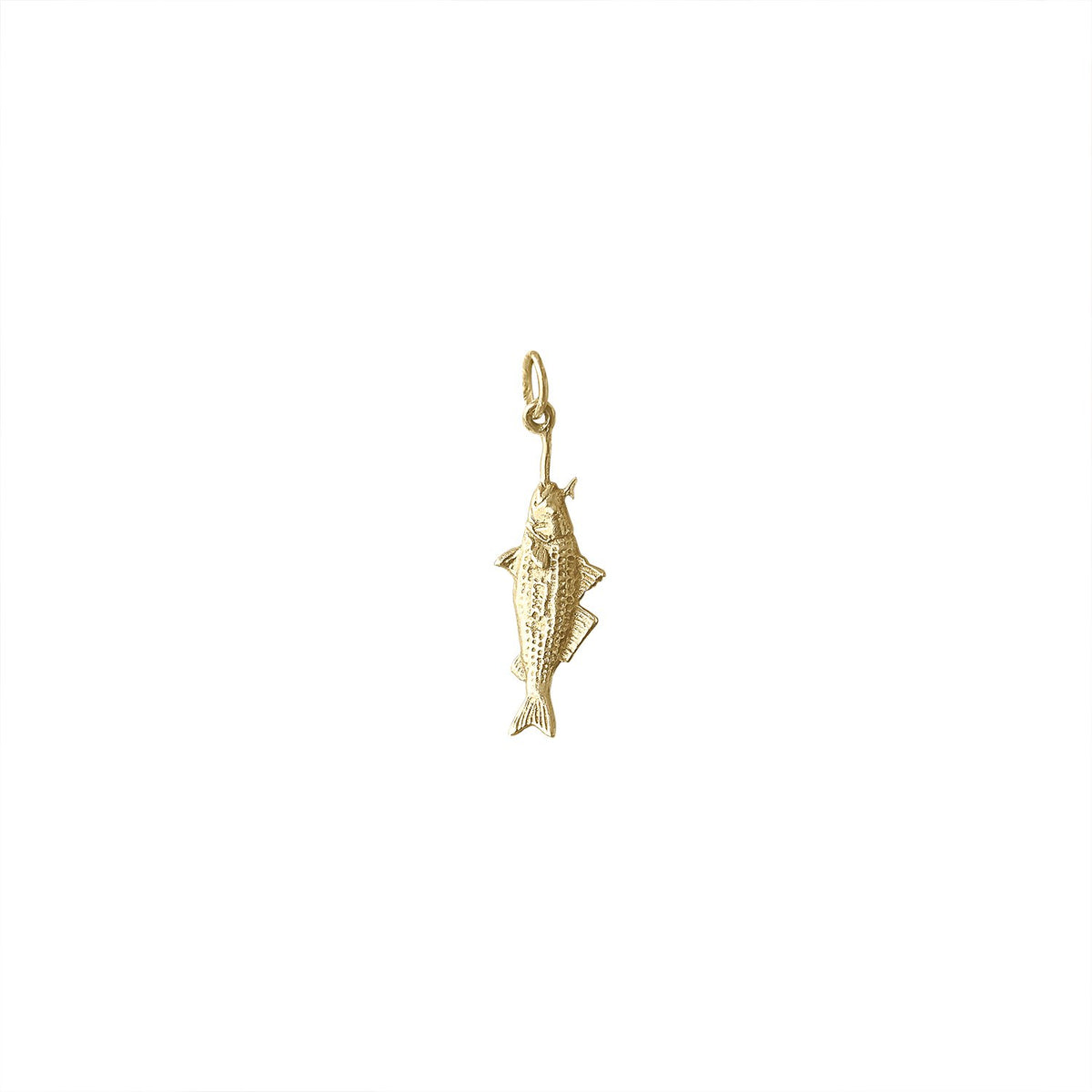 Vintage Fish on Lure Charm by Fewer Finer