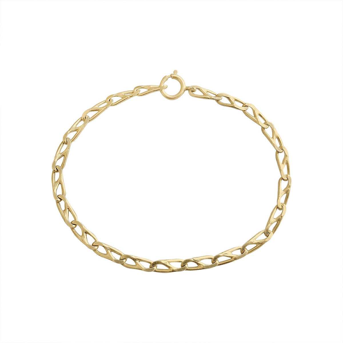 Vintage Flat Link Bracelet by Fewer Finer