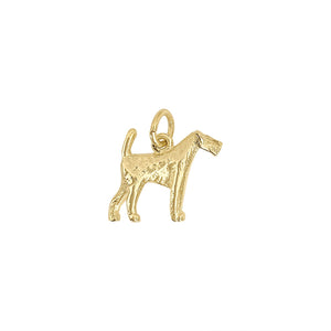 Vintage Fox Terrier Dog Charm by Fewer Finer
