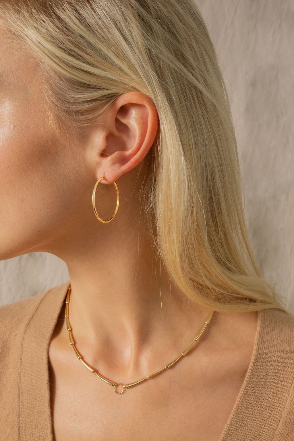 Vintage Round Hoop Earrings for Women