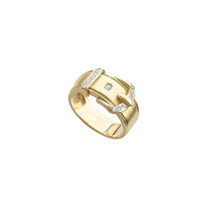 Vintage Gold Stone Belt Ring