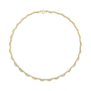 Vintage Gold Twisted Collar by Fewer Finer