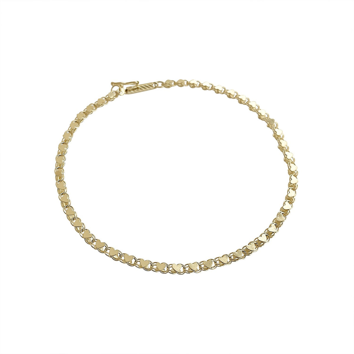 Vintage Heart Chain Bracelet by Fewer Finer