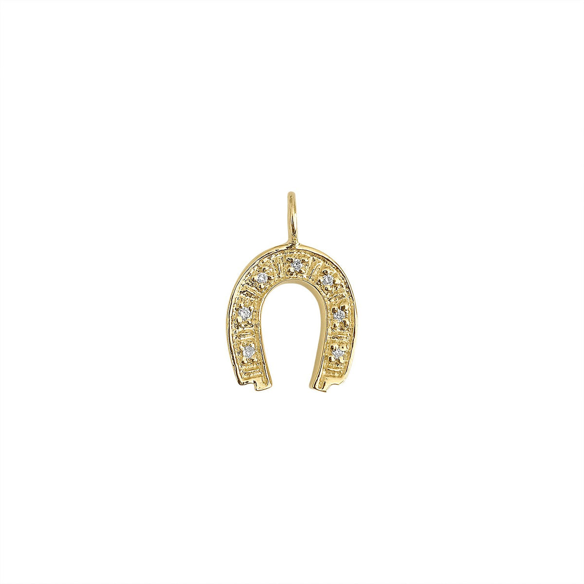 Vintage Diamond Horseshoe Charm by Fewer Finer