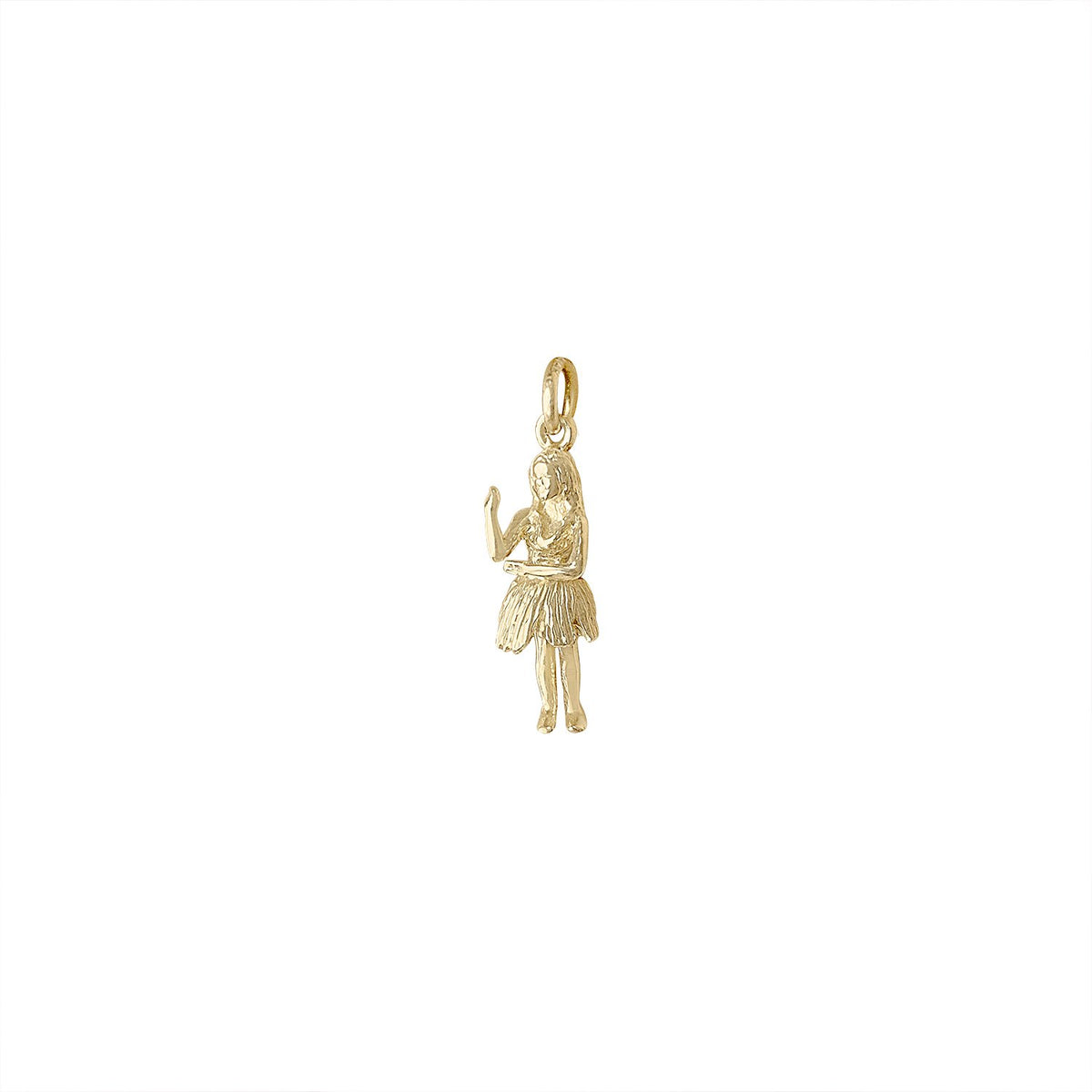 Vintage Moving Hula Dancer Charm For Women