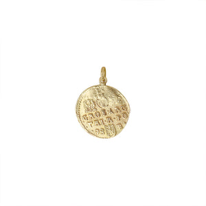 Vintage Large Roman Coin Charm for Women