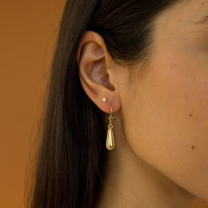14k Gold Teardrop Earrings