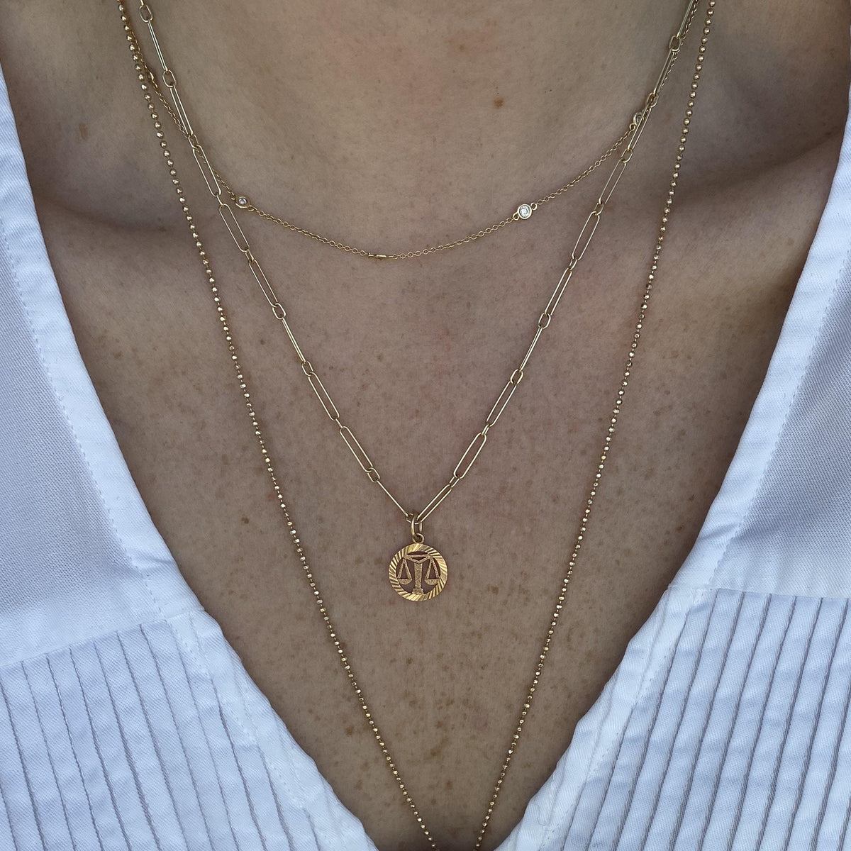 Vintage 14k Libra Charm