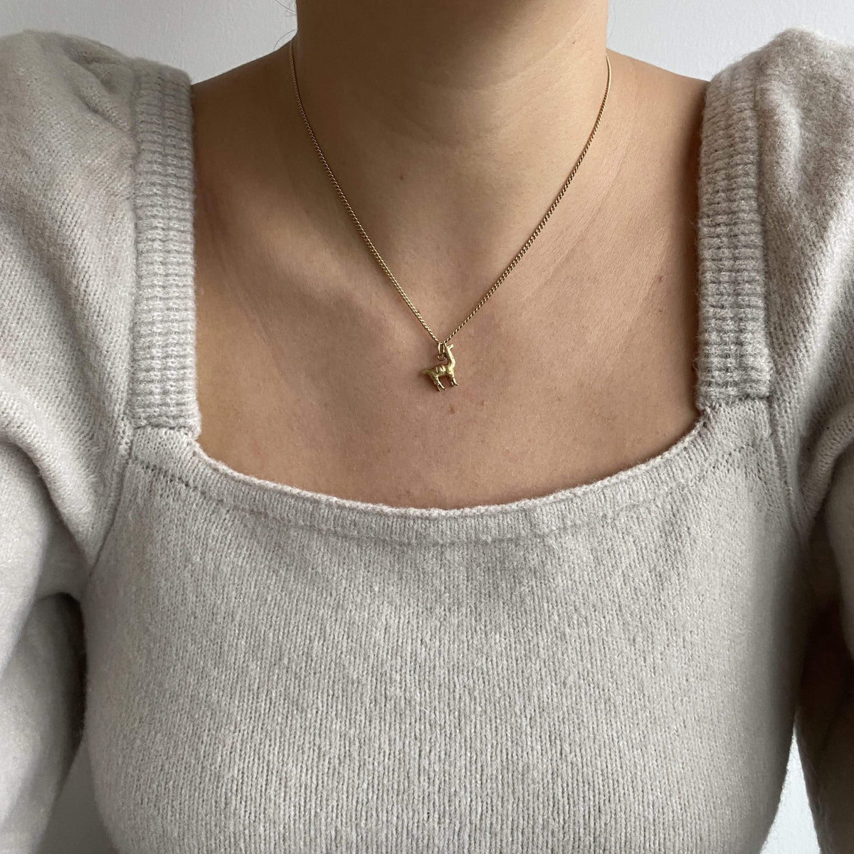 Vintage Llama Charm for Women