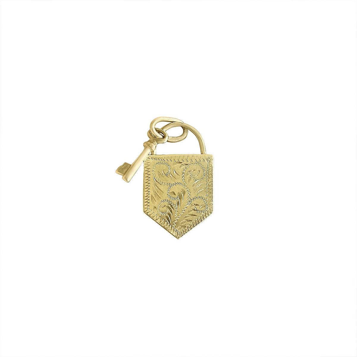 Vintage Lock & Key Charm for Women