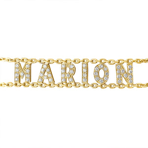 Vintage "Marion" Gold and Diamond Bracelet by Fewer Finer