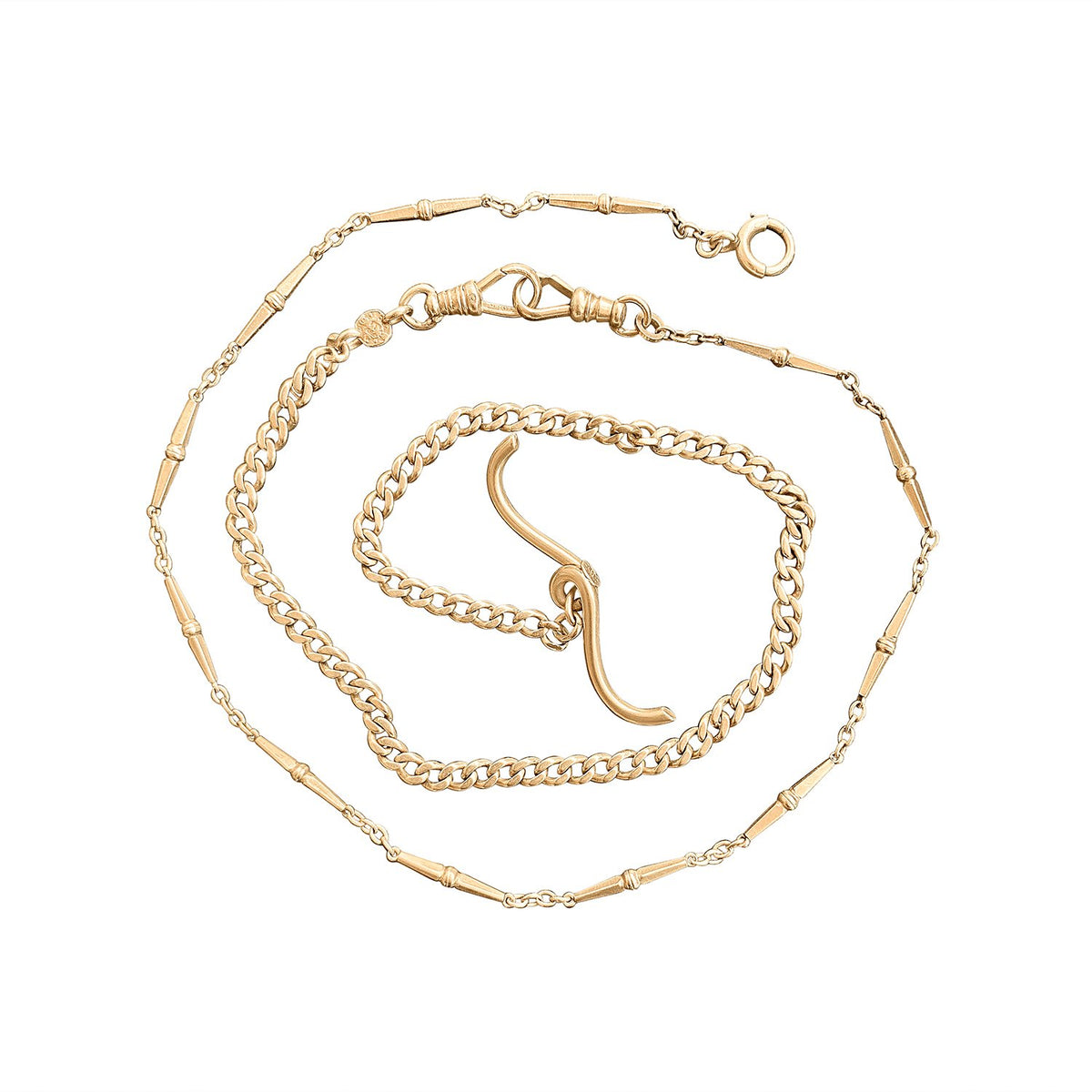 Vintage Dual Style Watch Fob Necklace by Fewer Finer