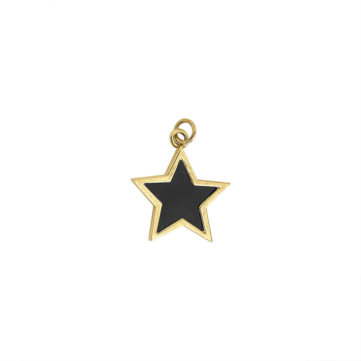 Vintage Onyx Star Charm by Fewer Finer