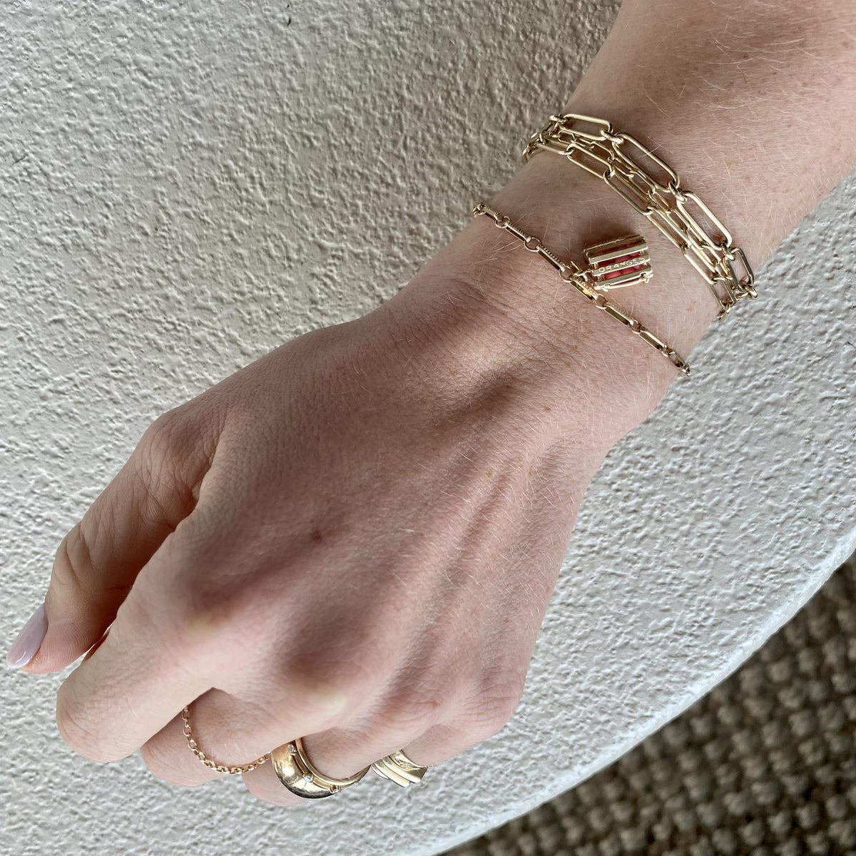 14k Gold Vintage Orange Crate Charm