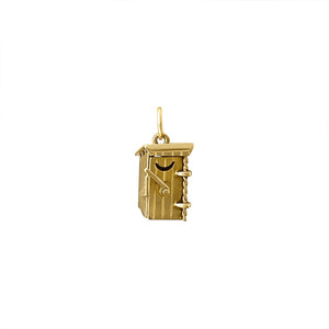 Vintage Outhouse Charm by Fewer Finer