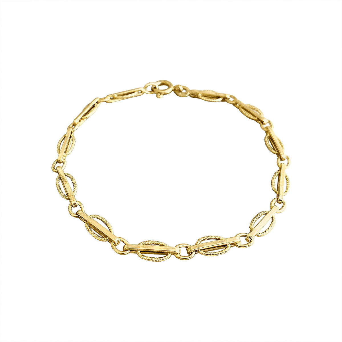 SOLD Vintage Oval and Bar Bracelet
