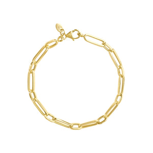 Vintage Paperclip Chain Bracelet by Fewer Finer