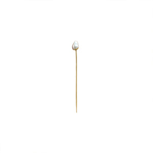 Vintage Gold and Pearl Hat Pin by Fewer Finer