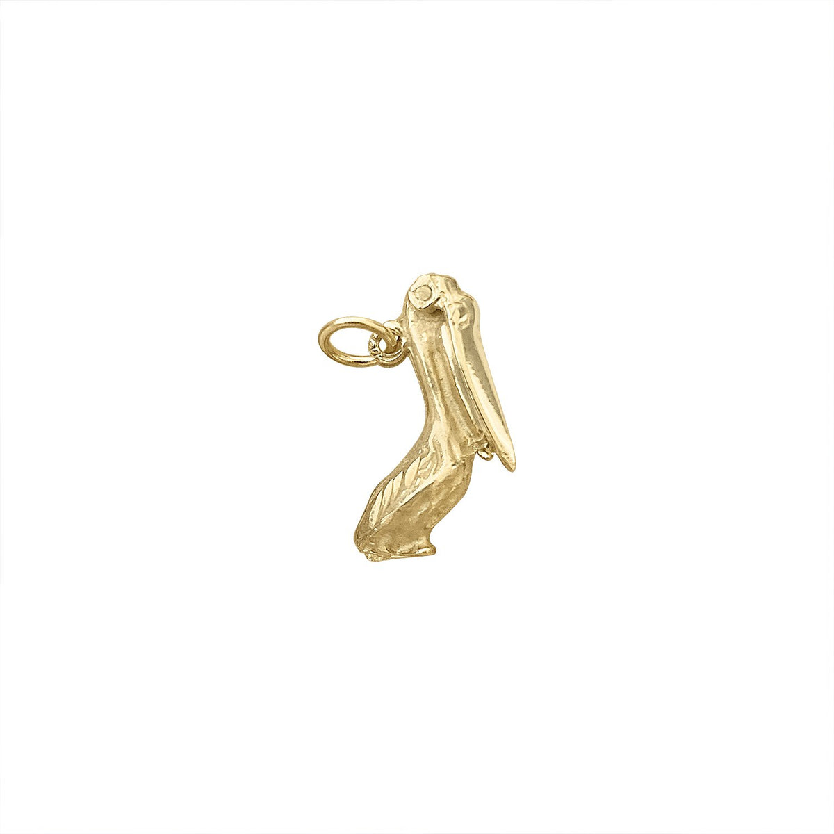 Vintage Pelican Beach Coastal Bird Charm by Fewer Finer