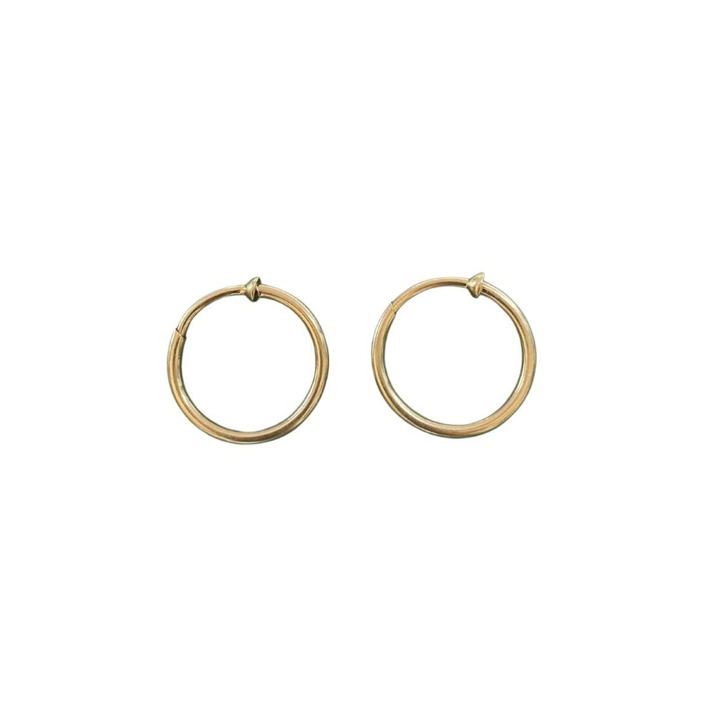 SOLD Vintage Pierceless Hoops - Fewer Finer