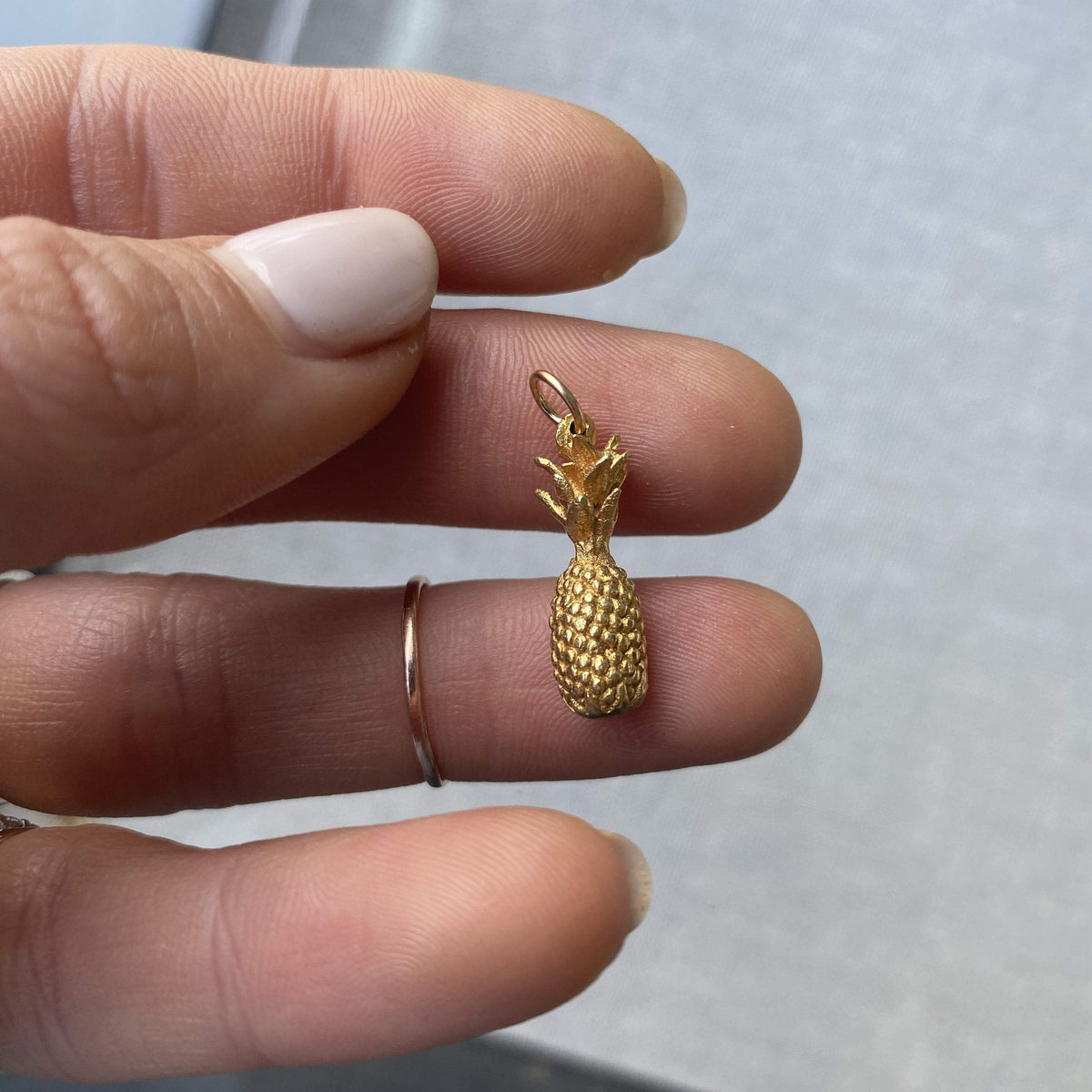 Vintage 14k gold Pineapple Charm 