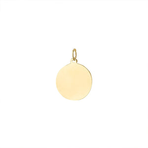 Vintage Plain Circle Charm by Fewer Finer