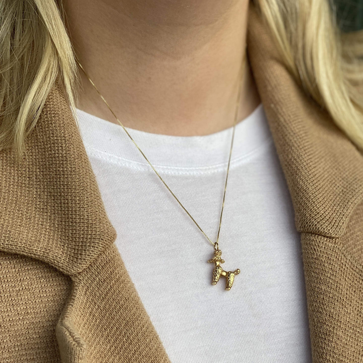 Vintage Poodle Charm for Women