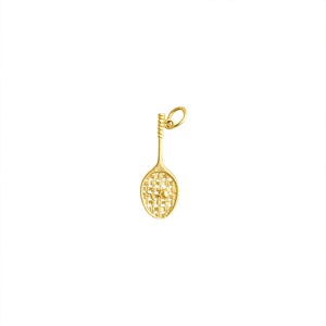 Vintage Small Tennis Racket Charm by Fewer Finer