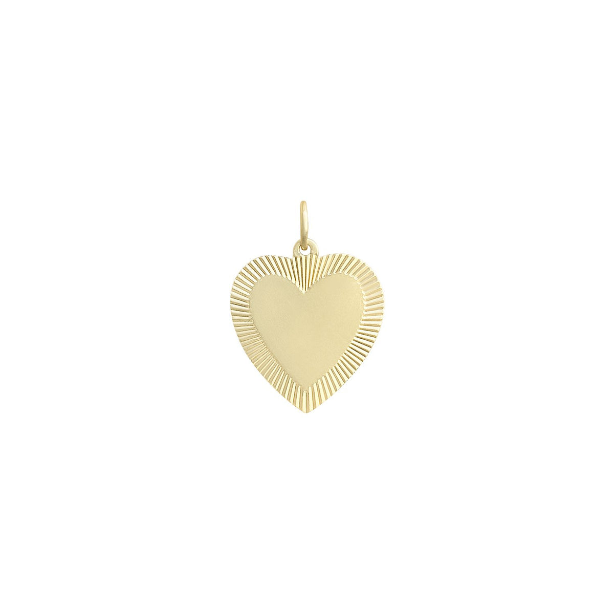 Vintage Radiant Framed Heart Charm by Fewer Finer