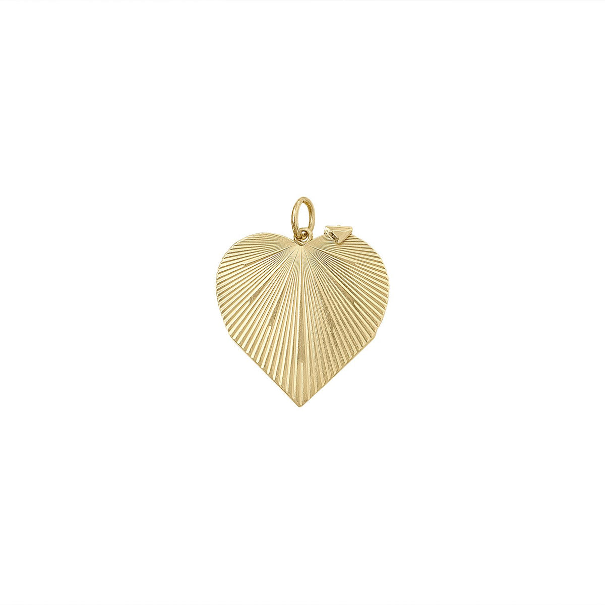 Vintage Radiant Heart Folding Locket Charm by Fewer Finer