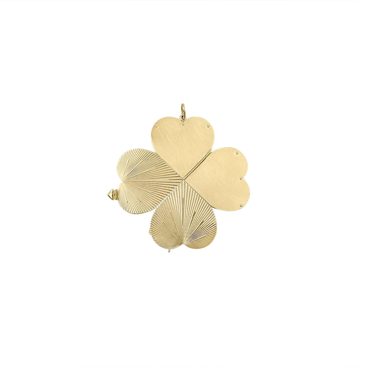 Vintage Radiant Heart Folding Locket Charm for Women