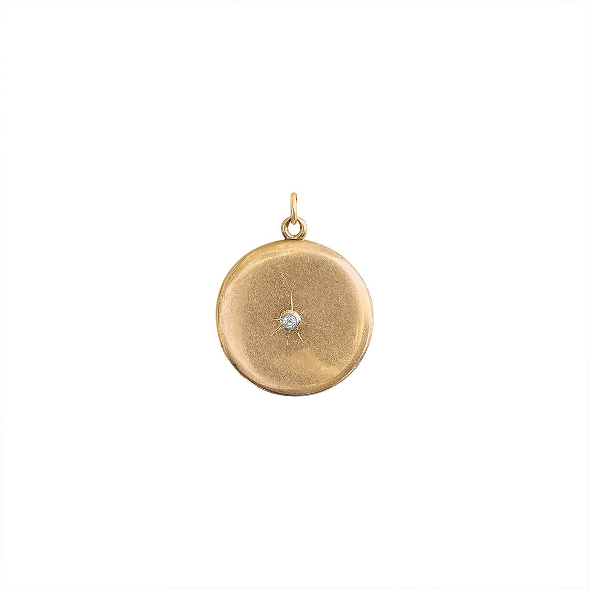 SOLD Vintage Round Locket with Diamond