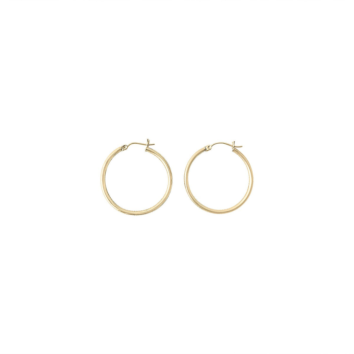 Vintage Round Hoop Earrings by Fewer Finer